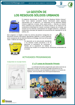 la gestión de los residuos sólidos urbanos - Línea Verde