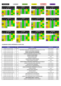 calendario hípico 2016