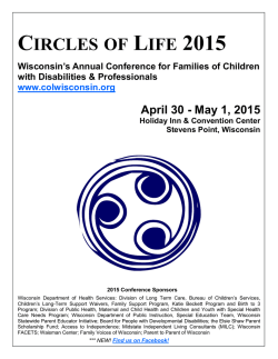 CIRCLES OF LIFE 2015 - Family Voices of Wisconsin