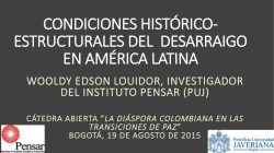 condiciones histórico-estructurales del desarraigo en américa latina