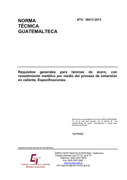 Norma NTG 36013 - Cámara Guatemalteca de la Construcción