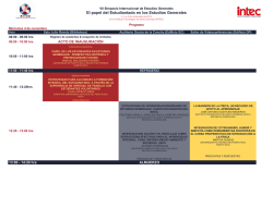 Programa - Red Internacional de Estudios Generales