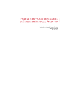 Manual de Producci&oacute;n y Comercializaci&oacute;n de Cerezas Mendoza
