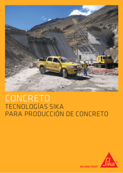 Brochure Tecnología Sika para la Producción de Concreto