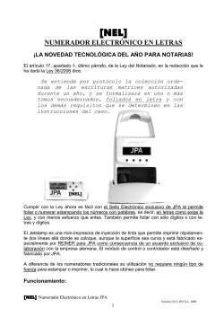 NUMERADOR ELECTRÓNICO EN LETRAS