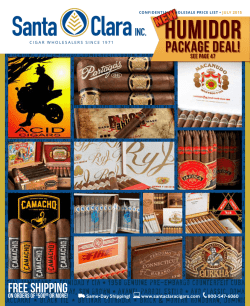 Catalog - Santa Clara Cigars