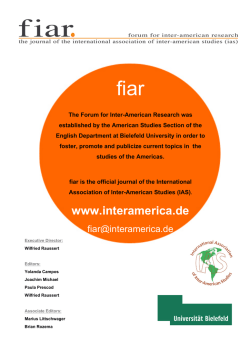 fiar The Forum for Inter-American Research was established by the