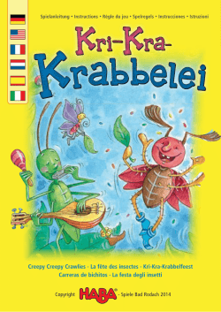 Kri-Kra-Krabbelfeest Carreras de bichitos