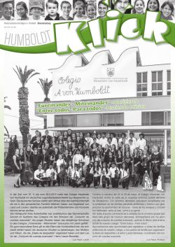 Revista bimestral del Colegio A. v. Humboldt