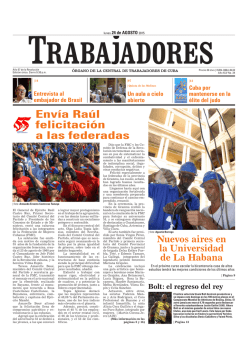 Envía Raúl felicitación a las federadas