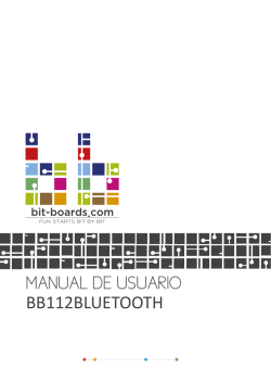 MANUAL DE USUARIO BB112BLUETOOTH - bit