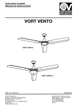 Manual de instrucciones Vort Vento