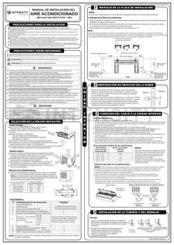 Manual de Instalación Minisplit High Wall R410A 2TR
