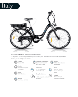 catálogo de modelos - Bicicletas Eléctricas