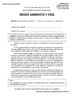 MEDIO AMBIENTE Y VIDA Martes