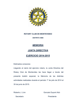 Resumen Ejercicio 2014 - 2015