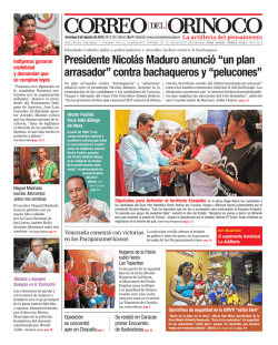 s - Correo del Orinoco