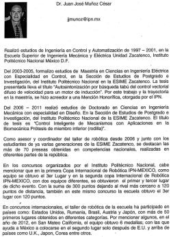 Dr. Juan José Muñoz César - Esime