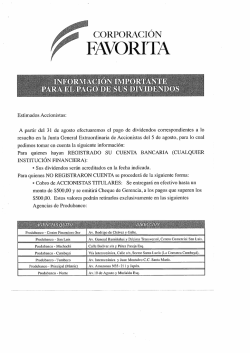 FAVORITA - Bolsa de valores Quito