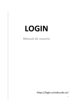 Manual de usuario - Login