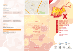 1. XCIG2015 - X Congresso Ibérico de Geoquímica 2015