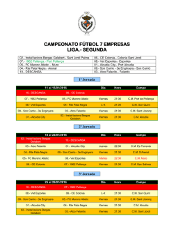 calendario f7 segunda