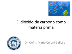 El dióxido de carbono como materia prima