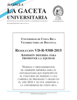 ALCANCE A - Consejo Universitario