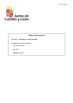 2º sem. 2015 (por fechas) - Cultura de Castilla y León