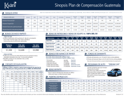 Sinopsis Plan de Compensación Guatemala