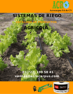 AGRICOLA SISTEMAS DE RIEGO