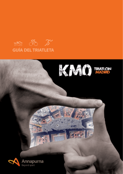 GUÍA DEL TRIATLETA - Triatlon Madrid KM0