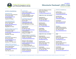 Directorio Nacional &bull; IPUL USA - Ipul