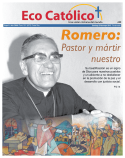 Romero: Pastor y mártir nuestro