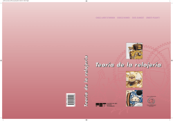 Teor&iacute;a de la relojer&iacute;a