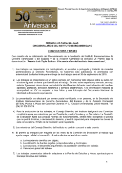 1 PREMIO LUIS TAPIA SALINAS: CINCUENTA A&Ntilde;OS DEL