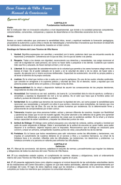 Nuestro Reglamento - Liceo Técnico de Villa Nueva