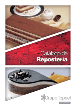 Catálogo de Repostería