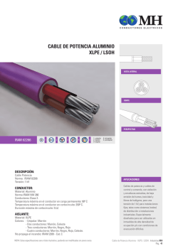 CABLE DE POTENCIA ALUMINIO XLPE / LSOH