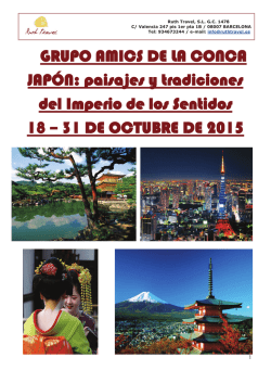 GRUPO AMICS DE LA CONCA JAPÓN: paisajes y