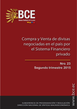 2do. Trim. 2015 - Banco Central del Ecuador