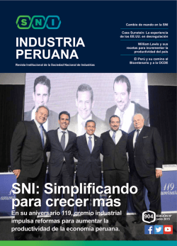 SNI: Simplificando para crecer más SNI: Simplificando para crecer