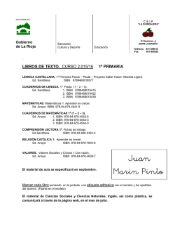 Libros de texto para Educación Primaria