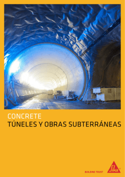 t&uacute;neles y obras subterr&aacute;neas concrete