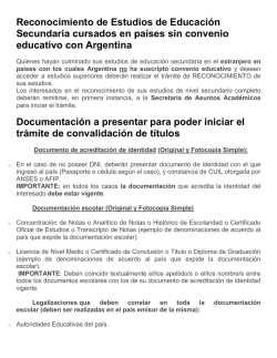 sin convenio educativo con Argentina