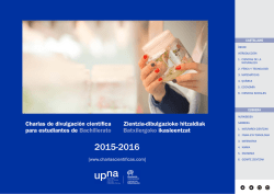 Charlas de divulgación científica para estudiantes de Bachillerato