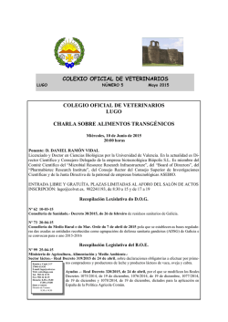 Boletín nº 5 Mayo 2015 - Ilustre Colegio de Veterinarios de Lugo
