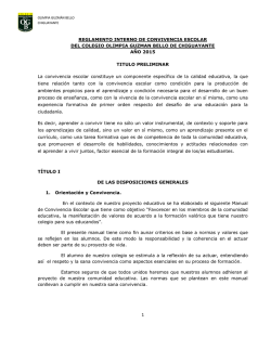 REGLAMENTO INTERNO DE CONVIVENCIA ESCOLAR DEL