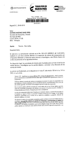Concepto 20151340072381 - Ministerio de Transporte