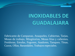 Catálogo - Inoxidables de Guadalajara